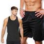 Imagem de Kit Shorts Bermuda + Camiseta Fitness Regata MASCULINA POLIAMIDA 279