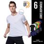 Imagem de Kit Shorts Bermuda Tactel TRAINING + Camiseta Academia Fitness Corrida PROTEÇÃO UV SOLAR 706