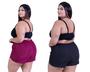 Imagem de Kit Shorts Plus Size Femininos Praia Piscina G1, G2, G3, G4 Com 2 Unidades