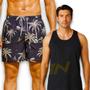 Imagem de Kit Shorts Tactel + Regata Algodão Bermuda Masculina COQUEIRO 1 399