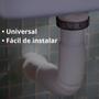 Imagem de Kit Sifão Sanfonado Flexível PVC Extensível Universal Branco Serve para Pia - Lavatório - Tanque - Veda Rosca 12mm X 5mts - Envio Imediato