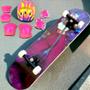 Imagem de Kit Skate Infantil Menina Esqueite Feminino + Kit Proteção Completo com Capacete