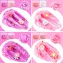 Imagem de Kit Slime LAWOHO - 6 Unidades de 360ml - Cores Rosa e Transparente