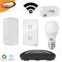 Imagem de Kit Smart Wifi Tomada Lampada Interruptor 4X2 Portão Automatico Tv E Ar Ppa On