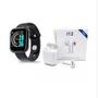 Imagem de Kit Smartwatch D20S 2024 -Preto + Fone Bluetoorth Inpods I12 TWS