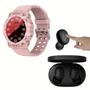 Imagem de Kit Smartwatch Relógio Inteligente Shock Preto + Fone de Ouvido Bluetooth Sem Fio A6s Com Microfone