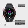 Imagem de Kit Smartwatch Relógio Inteligente Shock Preto + Fone de Ouvido Bluetooth Sem Fio A6s Com Microfone