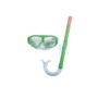 Imagem de Kit Snorkel Mergulho Máscara E Nadadeiras Infantil Verde Bel