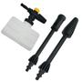 Imagem de Kit Snow Foam Bico Leque e Turbo Compatível com Lavajato Tramontina Master 1500psi 1200W 42546/012
