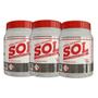 Imagem de Kit Soda Cáustica Sol 1kg - Concentração 96% A 99% - 3 Unidades