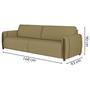 Imagem de Kit Sofa 168 cm E Poltrona Decorativa Encanto Linho TCE 1025 Moll