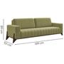 Imagem de Kit Sofa 189 cm E Poltrona Decorativa Veron Veludo SL 945 Moll