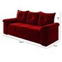 Imagem de Kit Sofá 2 E 3 Lugares 1015 Vermelho Mamflex Vermelho