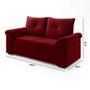 Imagem de Kit Sofá 2 E 3 Lugares 1015 Vermelho Mamflex Vermelho