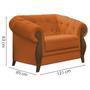 Imagem de Kit Sofa 244 cm E Poltrona Decorativa Murano Veludo SL 953 Moll