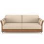 Imagem de Kit Sofá 3 Lugares 223cm Com 02 Poltrona Álamo M03 material sintético Whisky Linho Bege - Lyam Decor