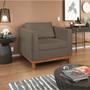 Imagem de Kit Sofá 3 Lugares e 2 Poltronas Europa 180 cm Estilo Conforto e Elegância Suede - Amarena Móveis