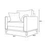 Imagem de Kit Sofá Living Beny 1,80m com 2 Poltronas.
