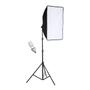 Imagem de Kit Softbox 50x70 Iluminação para Estúdio 150w + Tripé - 220v