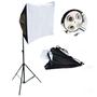 Imagem de Kit Softbox 50x70 Luz Contínua Tripé 2m Quadruplo 4 Lâmpadas