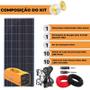 Imagem de Kit Solar Camping De 150w Com Bateria De Lítio
