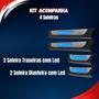 Imagem de Kit Soleira 4 Portas Aço Inox Led Azul Jeep Renegade 2016 2017 2018 2019 2020 2021 2022 2023
