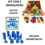 Imagem de Kit Solidos Geometricos E Blocos Logicos