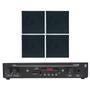 Imagem de Kit Som Ambiente Bluetooth Com 4 Arandelas Quadradas Teto