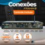 Imagem de Kit Som Ambiente Jbl Bluetooth Conexão Tv Receiver Slim 4500 Optical Area Gourmet + 06 Arandelas Jbl
