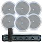 Imagem de Kit Som Ambiente Jbl Bluetooth Conexão Tv Receiver Slim 4500 Optical Area Gourmet + 06 Arandelas Jbl