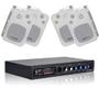 Imagem de Kit Som Ambiente Oneal c/ Bluetooth Usb 4 caixas + Receiver