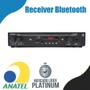 Imagem de Kit Som Ambiente Receiver Bluetooth + 2 Arandelas Brancas