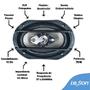 Imagem de Kit Som Automotivo Bluetooth Auto Falante Leson 6 + 6x9 340w