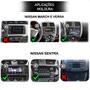 Imagem de Kit Som carro Central Multimidia Mp5 2 Din 7 Polegadas Touch Espelha Android Ios Bt Com Plug Play Moldura march Versa sentra 2015 a 2019 + Câmera Ré