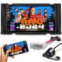 Imagem de Kit Som carro Central Multimidia Mp5 2 Din 7 Polegadas Touch Espelha Android Ios Bt Com Plug Play Moldura march Versa sentra 2015 a 2019 + Câmera Ré