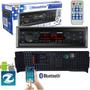 Imagem de Kit Som Radio Mp3 Bluetooth Usb + 2 Alto Falante 6 Pol Carro