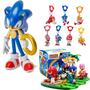 Imagem de Kit Sonic: Boneco Sonic + Chaveiro + Mini Figura - DC Toys