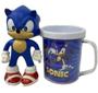 Imagem de Kit Sonic The Hedgehog Caneca + Boneco 16Cm