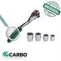 Imagem de Kit Soquetes Com Catraca 20Pç 1/4" 3/8" 1/2" Carbografite 012555812