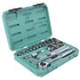 Imagem de Kit Soquetes Sata 18 Peças 10-32mm 1/2 Cromo Vanadium
