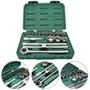 Imagem de Kit Soquetes Sata 18 Peças 10-32mm 1/2 Cromo Vanadium