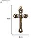 Imagem de Kit Sortido 100 Crucifixos + 100 Entremeios Ouro Velho Para Fazer Terço - ASAS DA FÉ ENTREMEIO