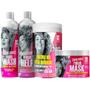 Imagem de Kit Soul Power Color Curls 4 Produtos Completo Grande Vegano Restaurador Cabelos Tingidos Coloridos