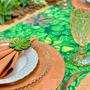 Imagem de Kit Sousplat Completo com Trilhos Guardanapos Pg Folhagem Jardim Vertical