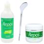 Imagem de Kit Spa Dos Pés Amaciante Para Cutículas E Calosidades Repos + bisturi 222 calo pé rachado tratamento