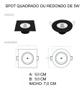 Imagem de Kit Spot Led Quadrado 5W 3000K Avant Preto