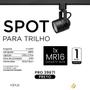 Imagem de Kit Spot Para Trilho C/ Lâmpada MR16 Led 2700K 4,5W LM040 GU10 Ferro Branco/Preto PRO39664/PRO39671