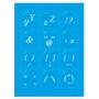 Imagem de Kit Stencil Mini Alfabeto Cursiva Com 38 PeÇAs Stmi2-002 Litoarte