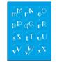 Imagem de Kit Stencil Mini Alfabeto Lettering Com 38 PeÇAs Stmi2-001 Litoarte