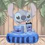 Imagem de Kit Stitch Disney Almofada+Balde Pipoca+Copo Tampa Canudo Enfeite